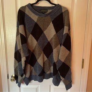 CROFT & BARROW ARGYLE SWEATER XL